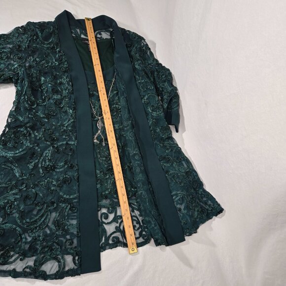 R&M Richards Mother Of The Bride Formal EMERALD 2-Piece SET Jacket-Pant Size 20W - Picture 11 of 17